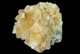 Lustrous Yellow Calcite Crystal Cluster - Fluorescent! #146641-2